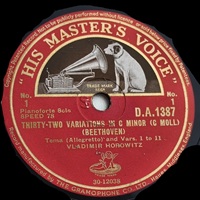His Master's Voice : Horowitz - Beethoven, Busoni